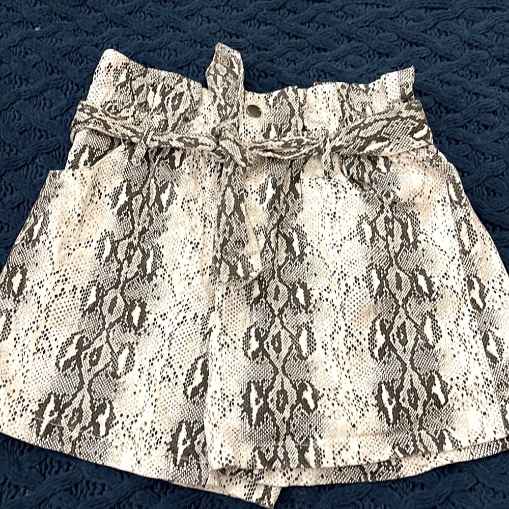 Snakeskin shorts